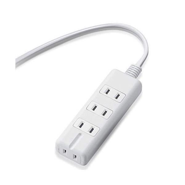 大特価 エレコム T-E6A-2620WH 電源タップ 2m コンセント 延長コード タップ コンセントタップ ほこり防止 個別 スイッチ 付 省エネ  6個口 ホワイ
