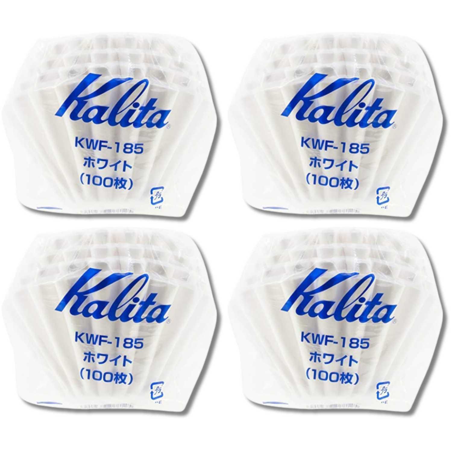 Kalita（カリタ） 4個セット KWF-185 ホワイト ウェーブフィルター 2~4 