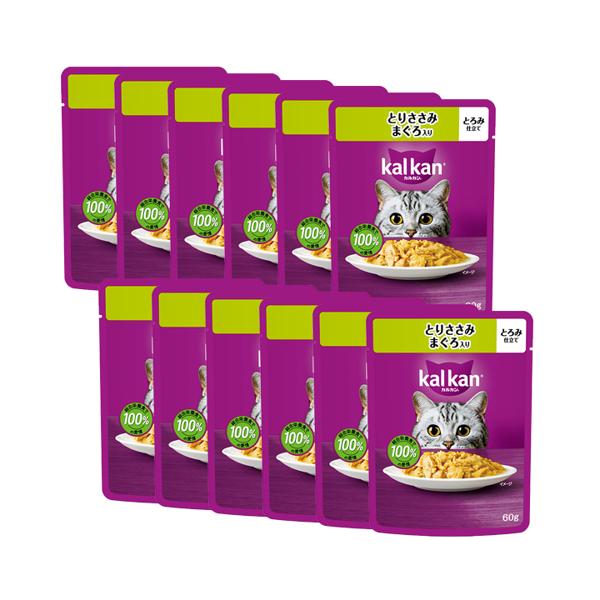 MARS 12個セット カルカン パウチ とりささみ まぐろ入り 60g