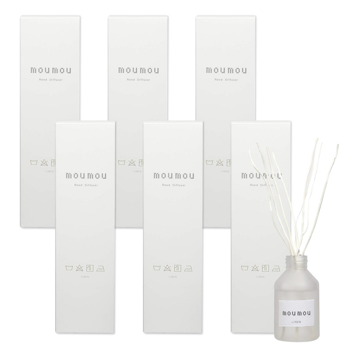 6個セット 大香 moumou リードディフューザー リネン 100ml : ベスト