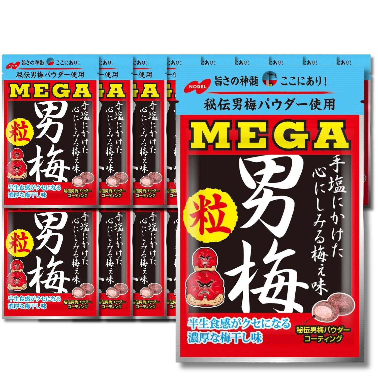 NOBEL 18個セット ノーベル製菓 メガ男梅粒 36g : ベストワン - 通販