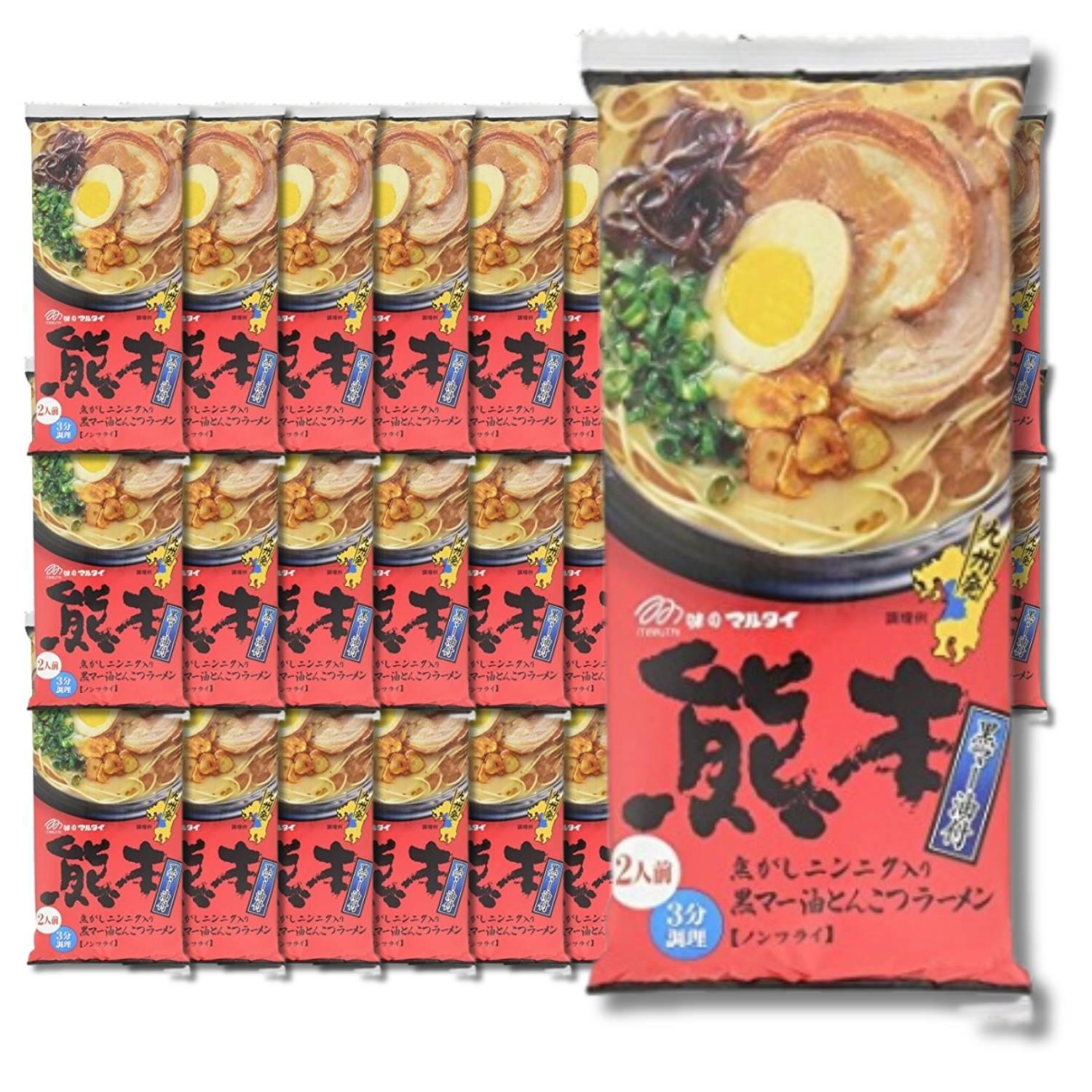 マルタイ 30個セット 熊本黒マー油とんこつラーメン 2食入 186g
