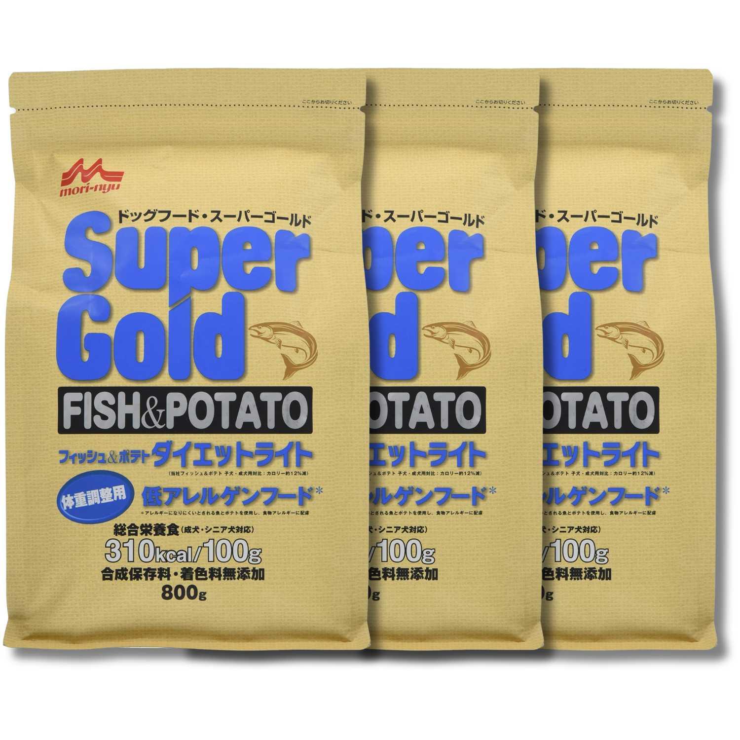 森乳サンワールド 3個セット スーパーゴールド フィッシュ＆ポテト 