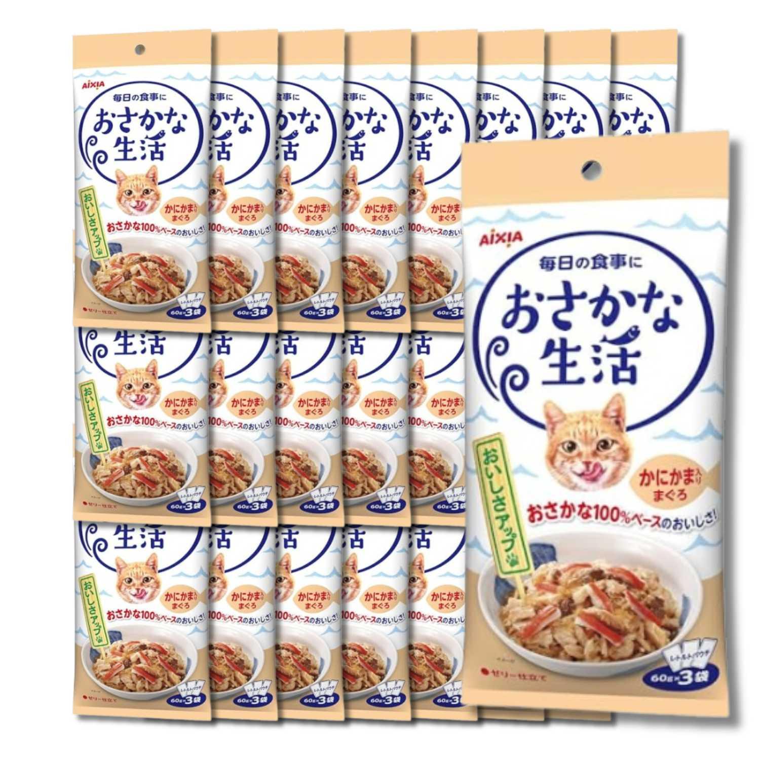 アイシア（AIXIA） 24個セット おさかな生活 かにかま入りまぐろ 180g