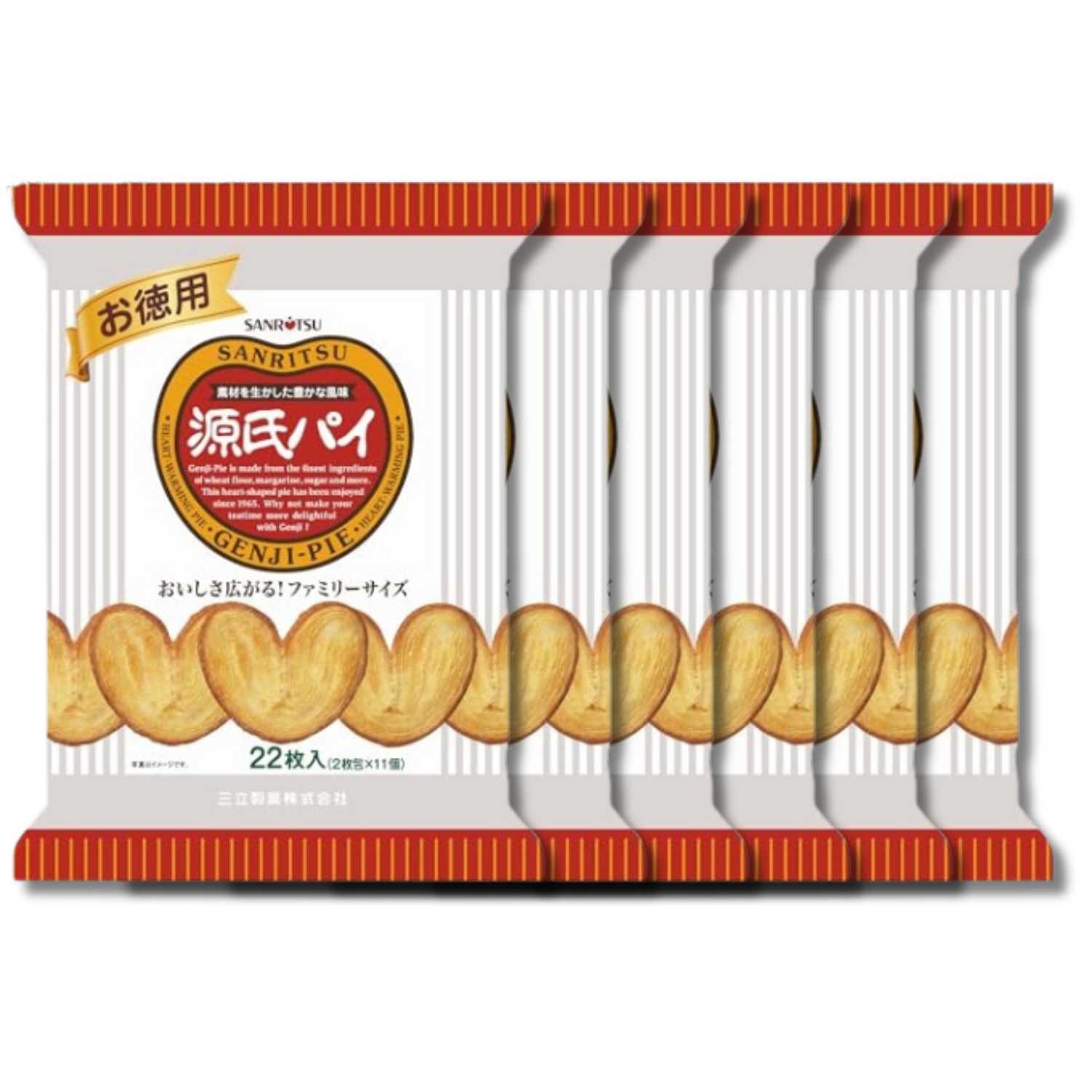 6個セット 三立製菓 お徳用源氏パイ 22枚 : ベストワン - 通販 - Yahoo