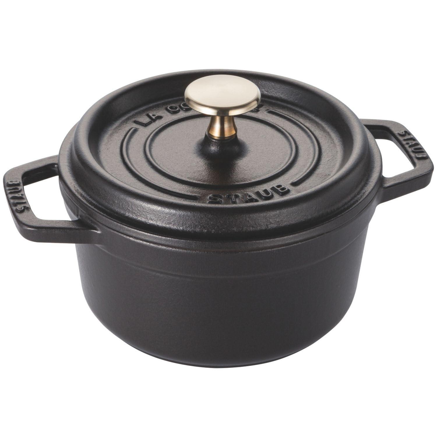 Staub（ストウブ） ピコ ココット ラウンド ブラック 16cm 小さい 両手