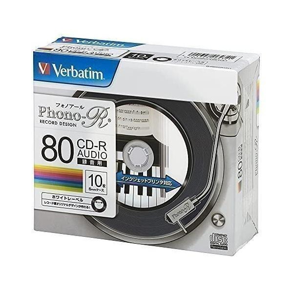 定番キャンバス maxell 音楽用 CD-R 80分 インクジェットプリンタ対応ホワイト ワイド印刷 10枚 5mmケース入 CDRA80WP.10S 
