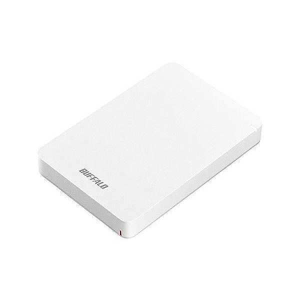 BUFFALO USB3.1(Gen.1)対応 耐衝撃ポータブルHDD 2TB ホワイト HD-PGF2