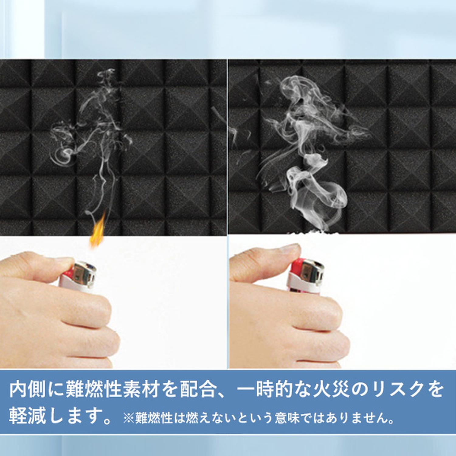 吸音材 防音シート セットで！処分価格 吸音材 吸音シート 防音壁材 ピラミッド型 30×30cm 6枚セット ウレタン