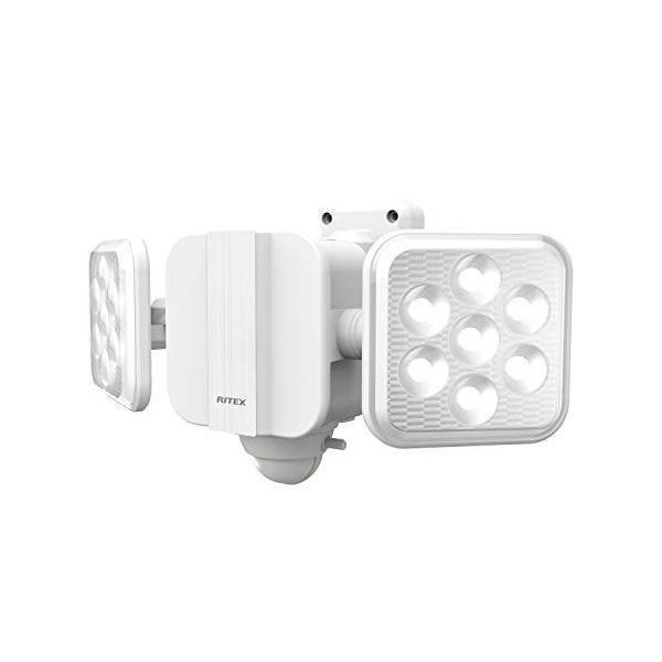 ムサシ RITEX フリーアーム式LEDセンサーライト(5W×2灯) 「乾電池式 