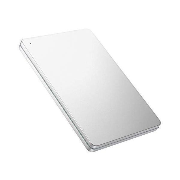 I-O DATA 外付けHDD ハードディスク 2TB ポータブル カクうす アルミ
