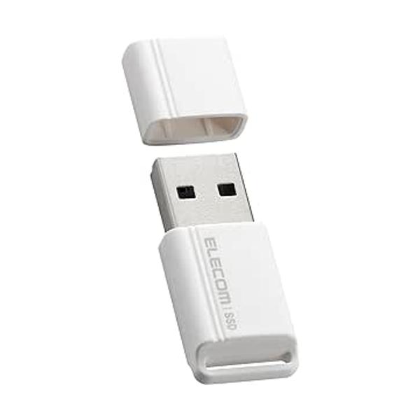 ELECOM（エレコム） ESD-EXS1000GWH ホワイト SSD 外付け 1TB USB3.2