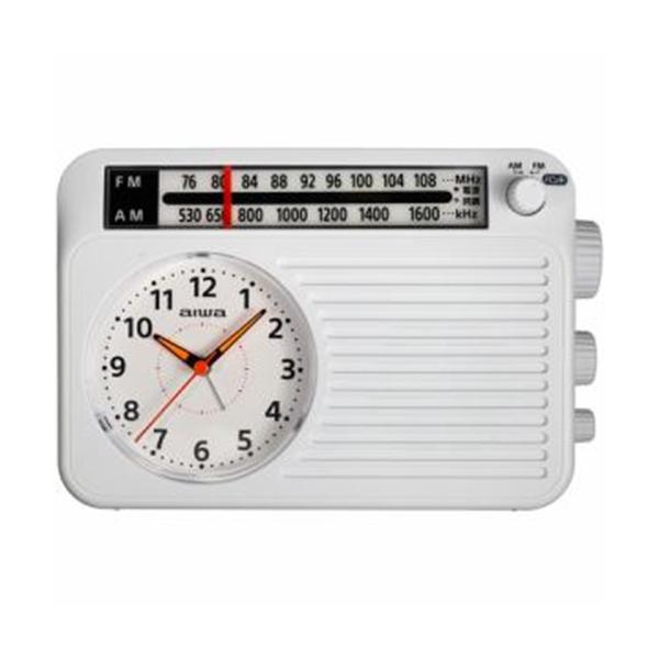 訳ありセール格安） アイワ AIWA アナログ時計付きホームラジオ ホワイト FR-AA50W