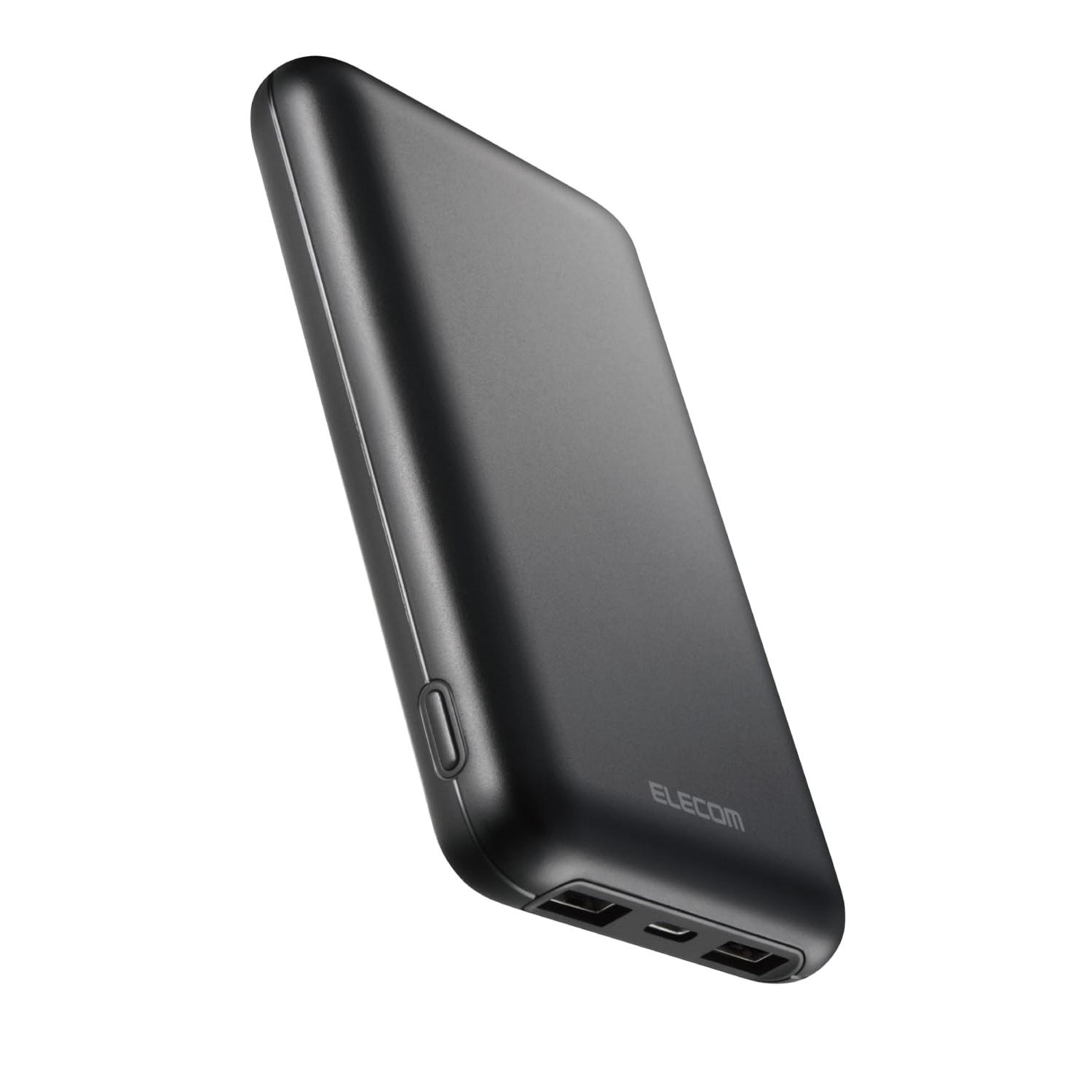 ELECOM モバイルバッテリー DE-C44-10000BK ELECOM（エレコム） DE-C44-10000BK ブラック モバイルバッテリー 大