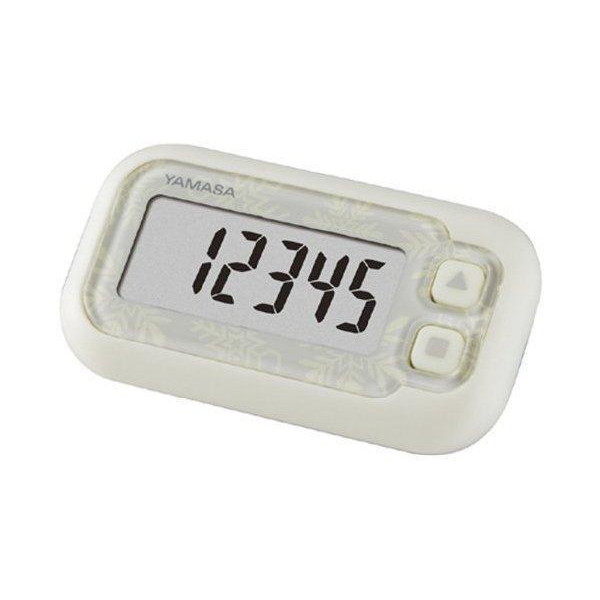 山佐 EX-200-W 歩数計 『ポケット万歩 らくらくまんぽ』 スノー