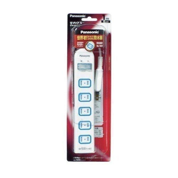 ザ・タップX 一括防水スイッチ付 4個口 2m ホワイト WHA25242WKP(1本入