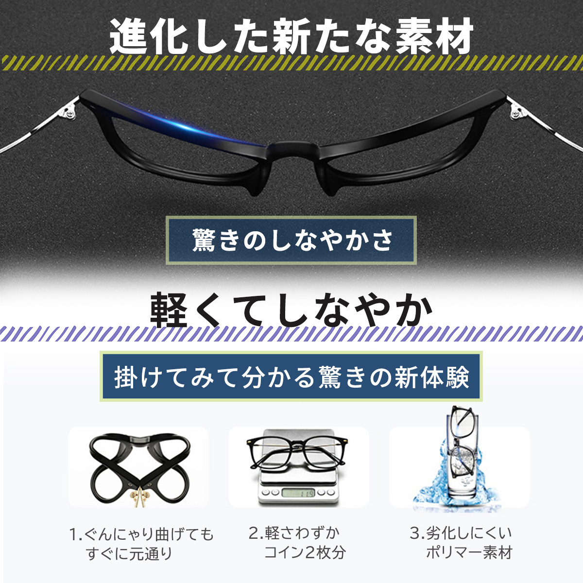 JIS検査済 PCメガネ 眼鏡 ブルーライトカット UVカット UV400 超