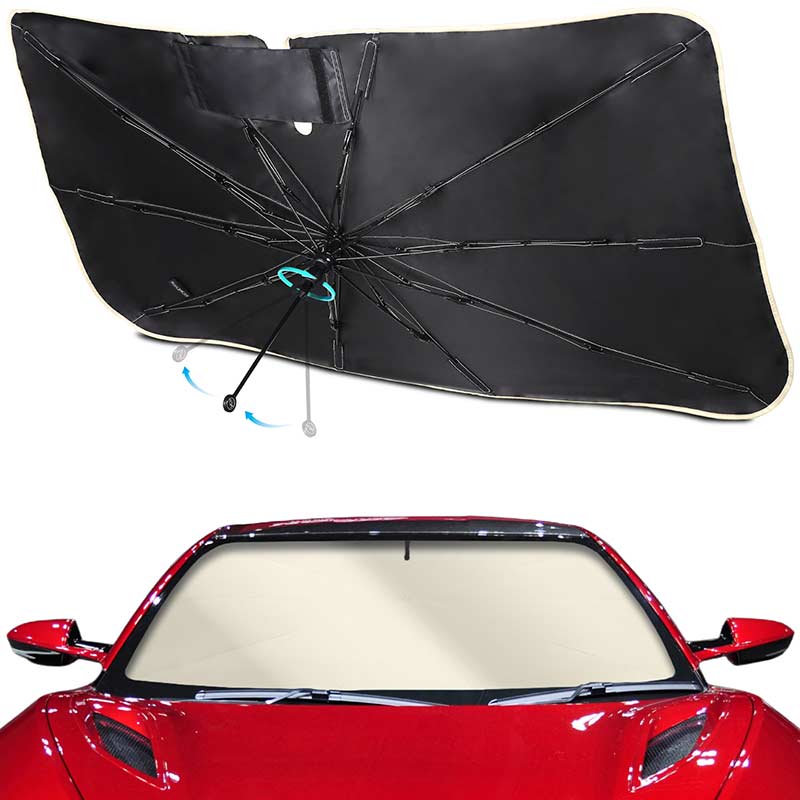 サンシェード 車 フロントサンシェード 傘式サンシェード ダッシュ