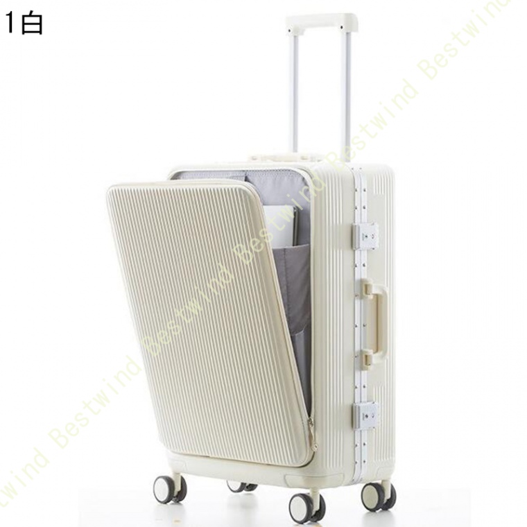 フロントオープン 超軽量 サイズ スーツケース キャリーバッグ USBポート付き 前開き キャリーケース ハードケース 旅行 かわいい 前開き スーツケース｜bestwind｜07