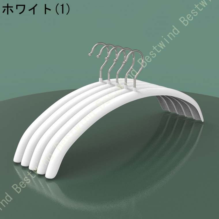数量限定アウトレット最安価格-ハンガー 10本セット レッド スリム 薄型 省スペース 滑り止めコーティング 丸型ハンガー ニット シャツ ブラウスに最適  360°回転フック 収納ハンガー •カラー ホワイト(1)•
