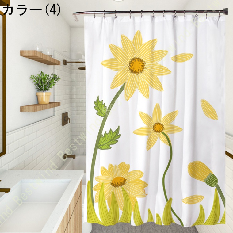 税込税込シャワーカーテン 120*180cm 半透明 防水 防カビ バスカーテン お風呂用カーテン ユニットバス 浴室 間仕切り 撥水 速乾  リング付き 取付簡単 洗面所 シャワーカーテン