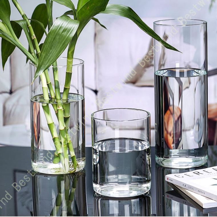 花瓶 おしゃれ 大きい フラワーベース ガラス インテリア 花器 かびん 観葉植物 水入れ可 シンプル 水栽培 ファッション vase 北欧雑貨  クリア 透明 広口