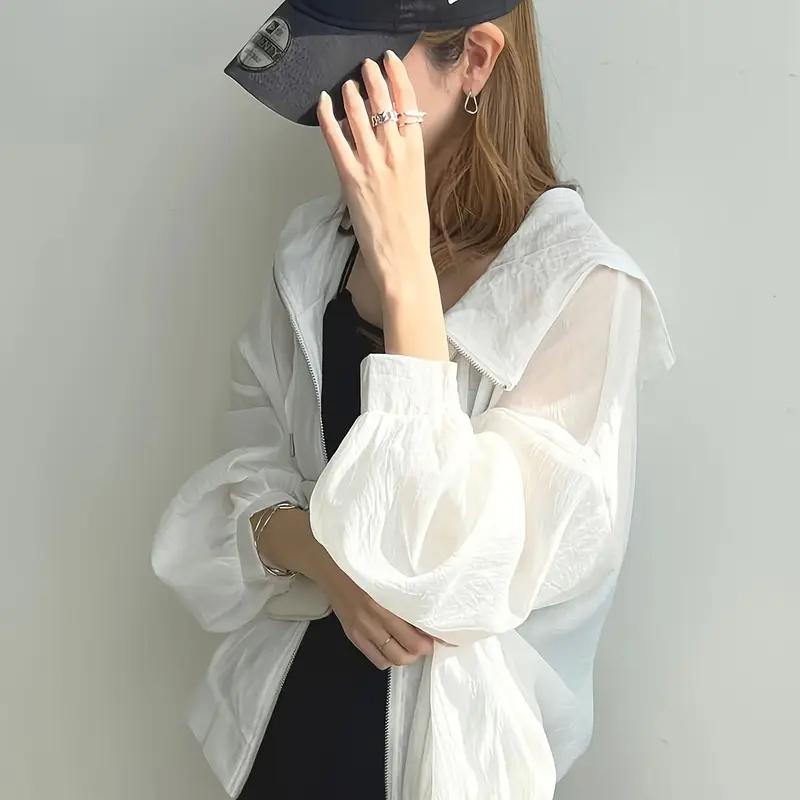 ラッシュガード パーカー レディース UPF50+ UVカット 薄手 夏 ジップ
