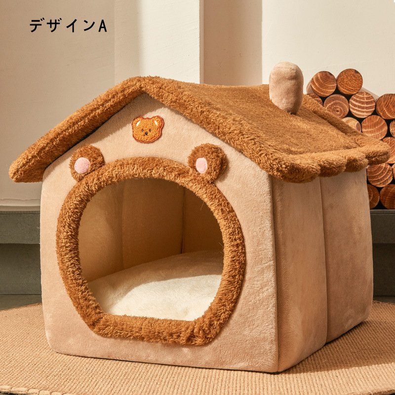 猫ハウス 猫用ベッド ペットベッド 犬 猫 冬 犬小屋 可愛い 柔らか 水