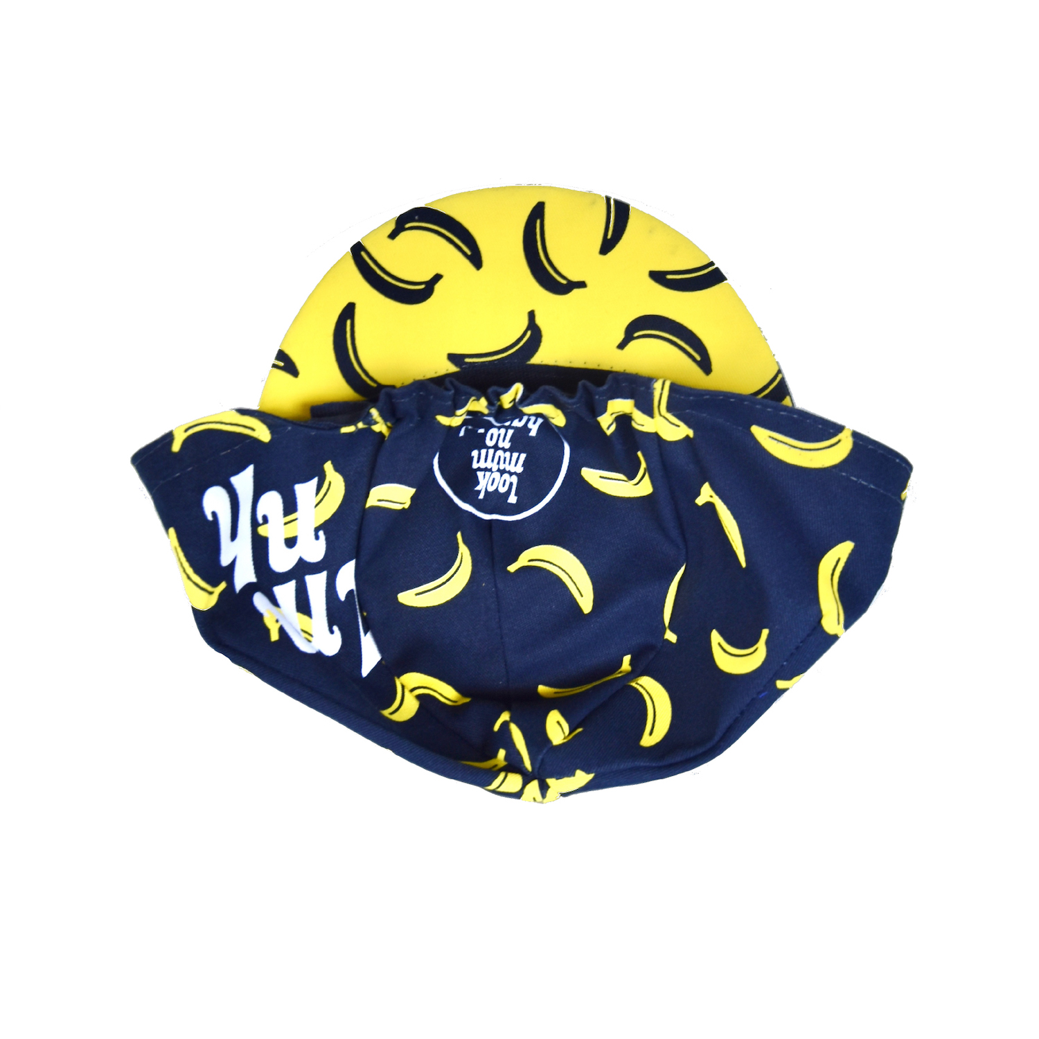 LOOK MUM NO HANDS! バナナサイクリングキャップ ルックマムノーハンズ LMNH オリジナルサイクルキャップ Banana  Cycling Cap 大きめ 即納