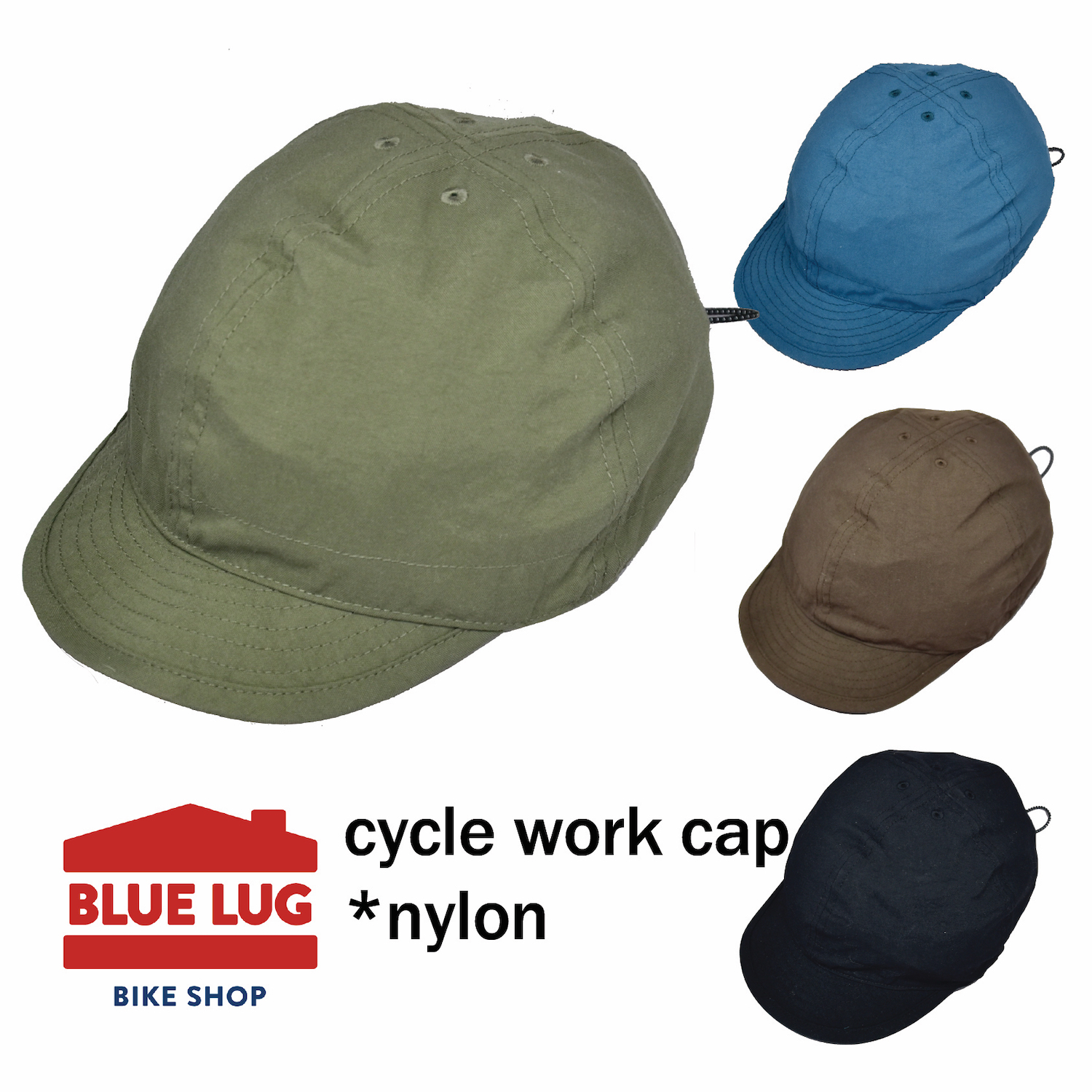 BLUE LUG サイクルワークキャップ ナイロン