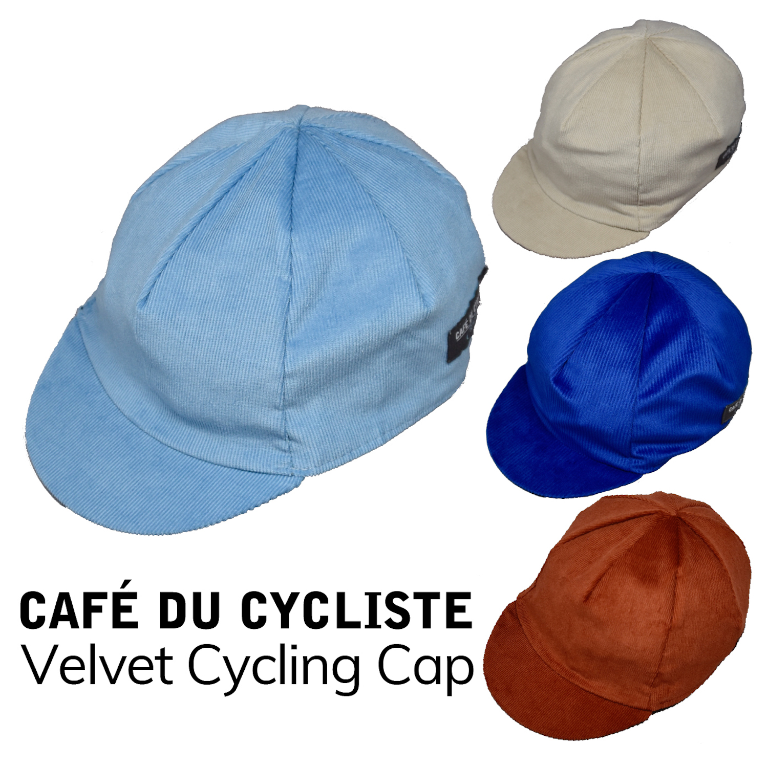 CAFE DU CYCLISTE ベルベットサイクリングキャップ カフェドシクリステ 