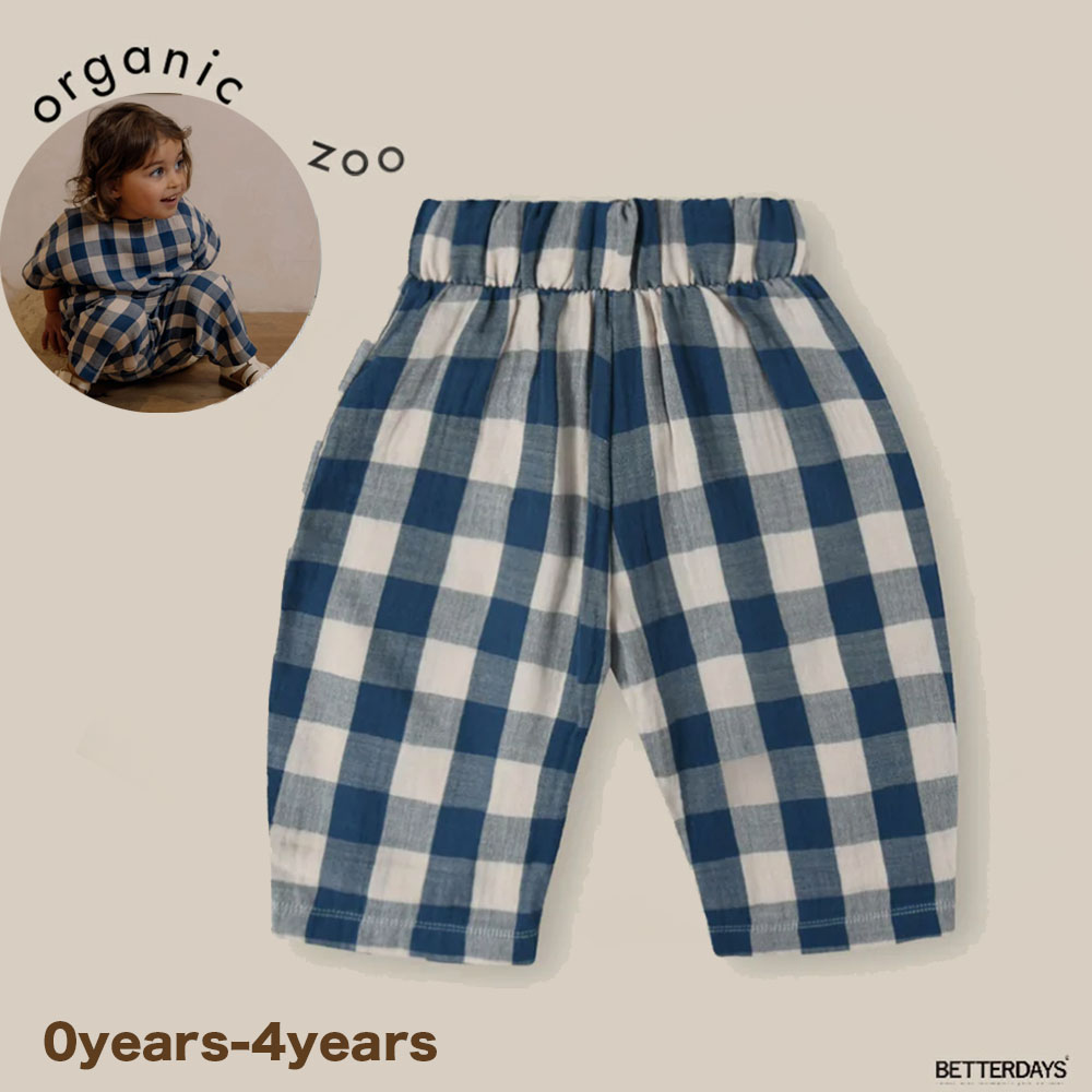 ボトムス organic zoo Olive Gingham FishermanPants organic zoo】Olive Gingham fisherman Pants/Pockets パンツ 6