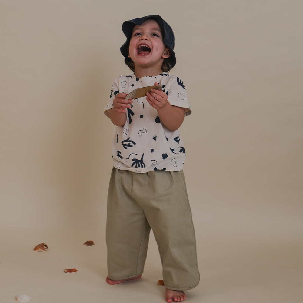 Tシャツ キッズ ベビー オーガニックズー Organic Zoo Capri Undyed