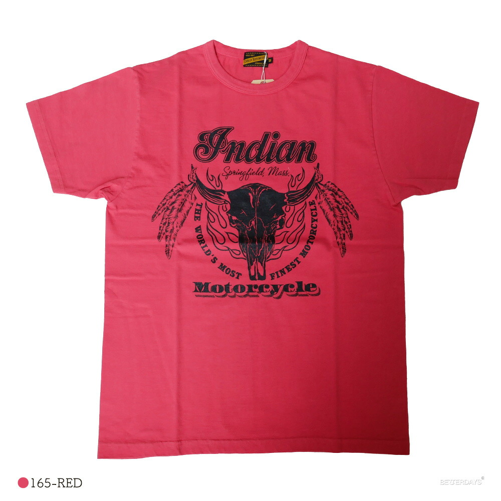 Tシャツ 半袖 メンズ レディース SKULL HEAD インディアンモーターサイクル INDIAN MOTORCYCLE｜betterdays777｜03