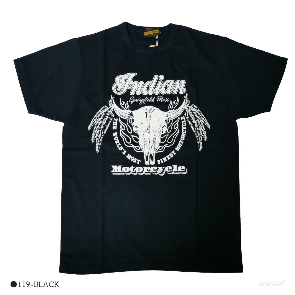 Tシャツ 半袖 メンズ レディース SKULL HEAD インディアンモーターサイクル INDIAN MOTORCYCLE｜betterdays777｜02