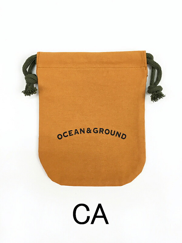 巾着袋 オーシャンアンドグラウンド コットン巾着 小 中 大 OCEAN&amp;GROUND