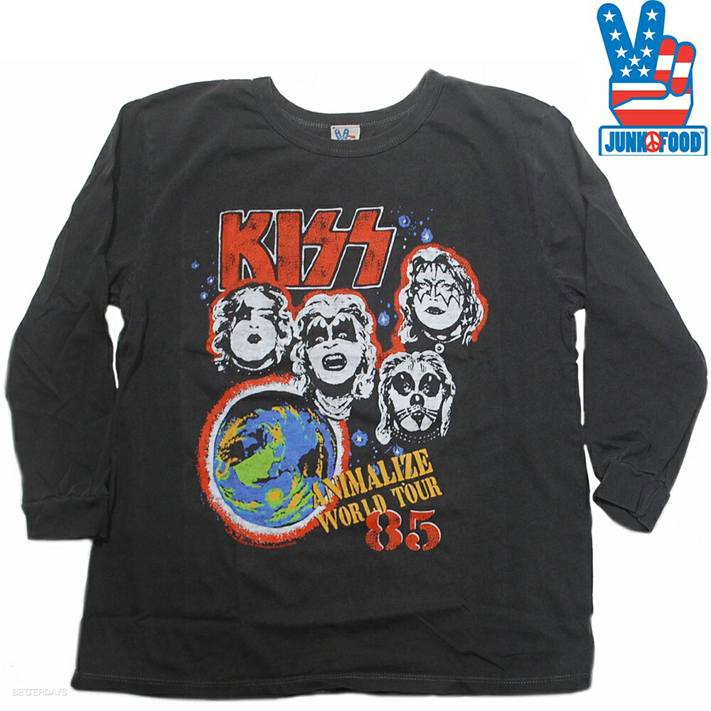 JUNKFOOD（ジャンクフード） Tシャツ JUNKFOOD ICONIC LS/KISS
