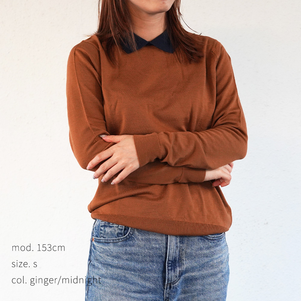 美品　JOHN SMEDLEY ジョンスメドレー クレリック　ポロニット JOHN SMEDLEY（ジョンスメドレー） ニットポロシャツ プルオーバー