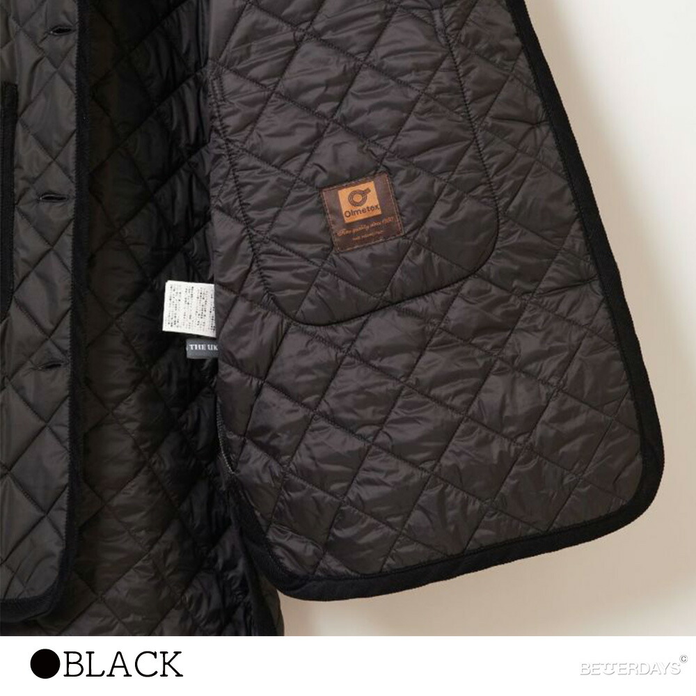 Auchincoal キルティングジャケット レディース ノーカラー