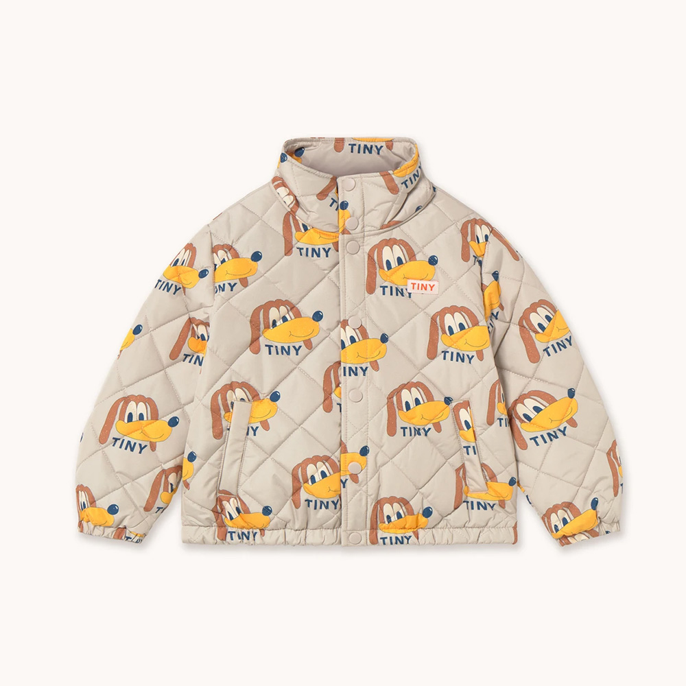 ジャケット キッズ ベビー アウター Dogs Padded Jacket TINY COTTONS 