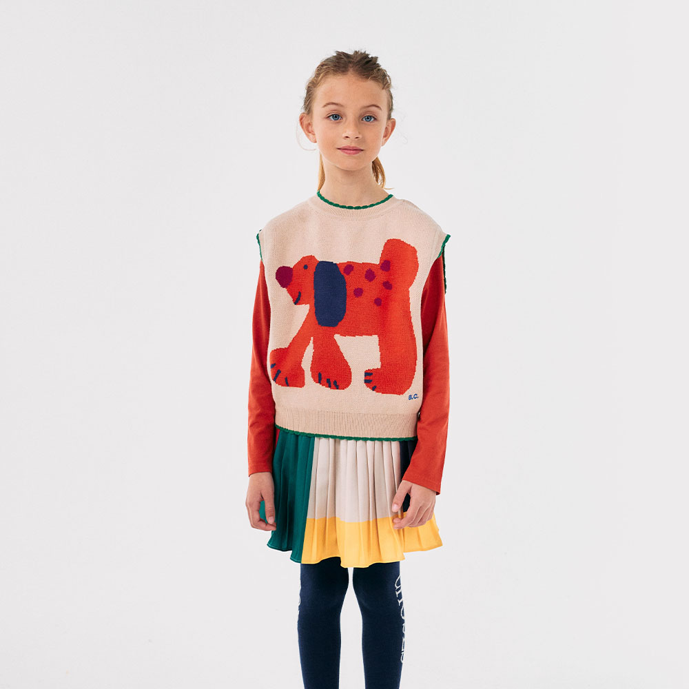 BOBO CHOSES（ボボショーズ） ベスト ベビー Fairy Dog jacquard 
