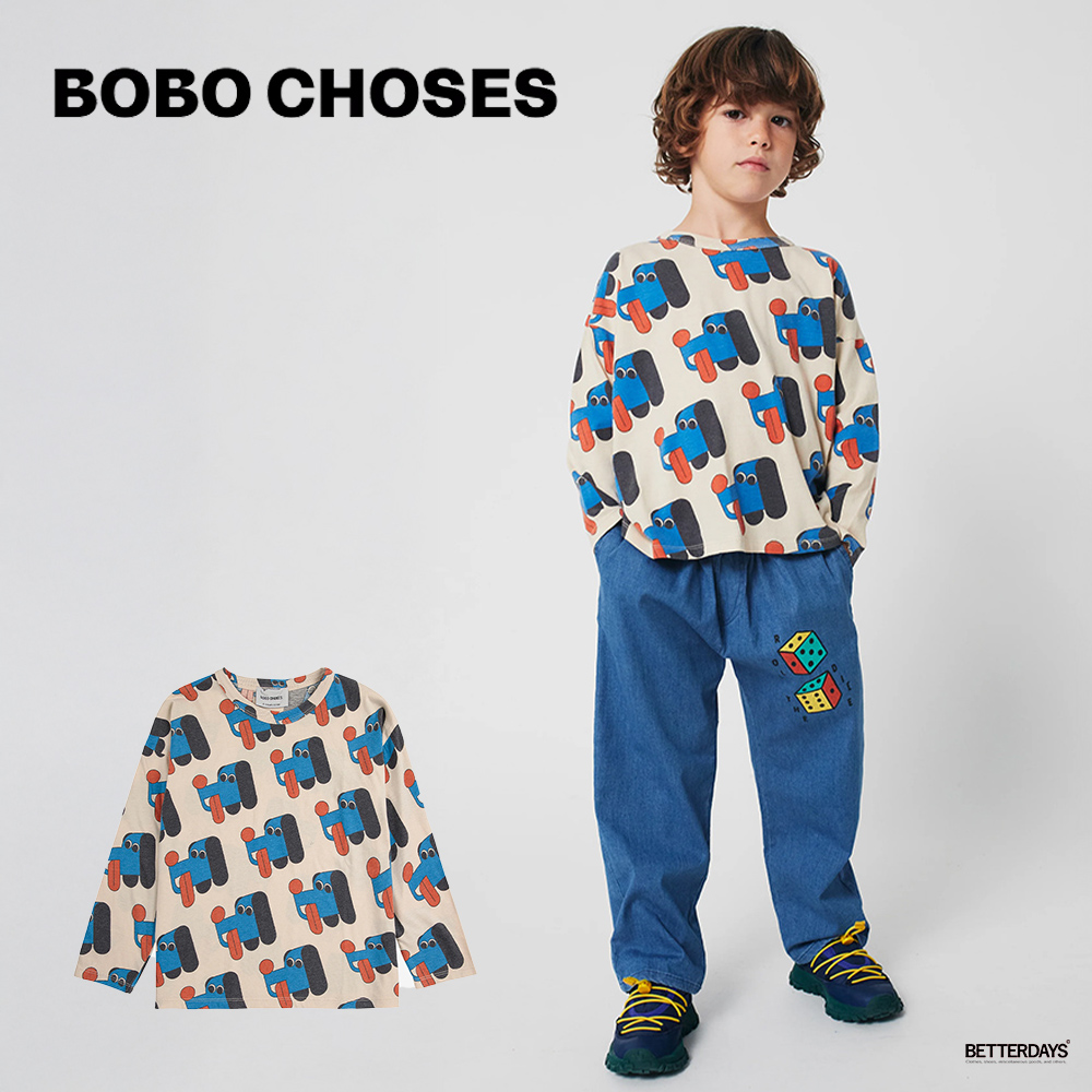 BOBO CHOSES 魚柄セットアップ　2-3y 98cm BOBO CHOSES 魚柄セットアップ 2-3y 98cm bobochoses デニムパンツ 2