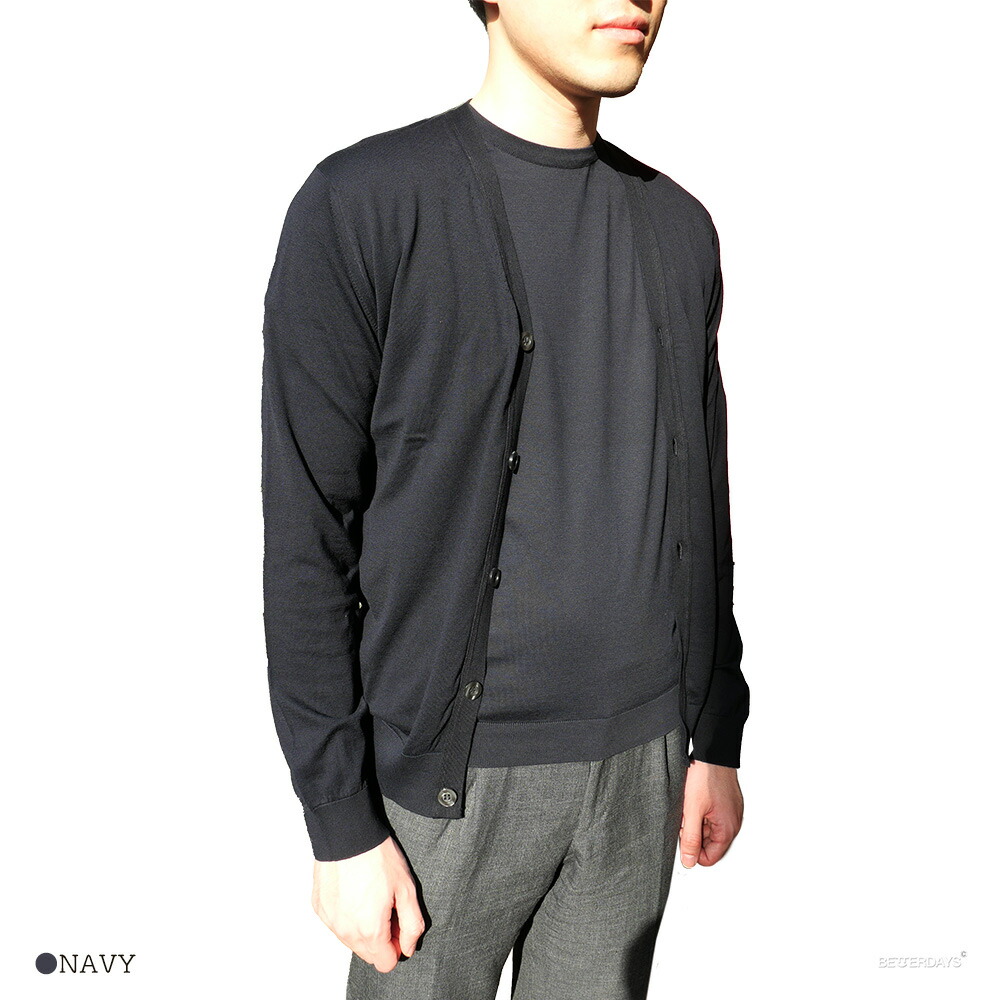 JOHN SMEDLEY カーディガン メンズ ジョンスメドレー Vネック