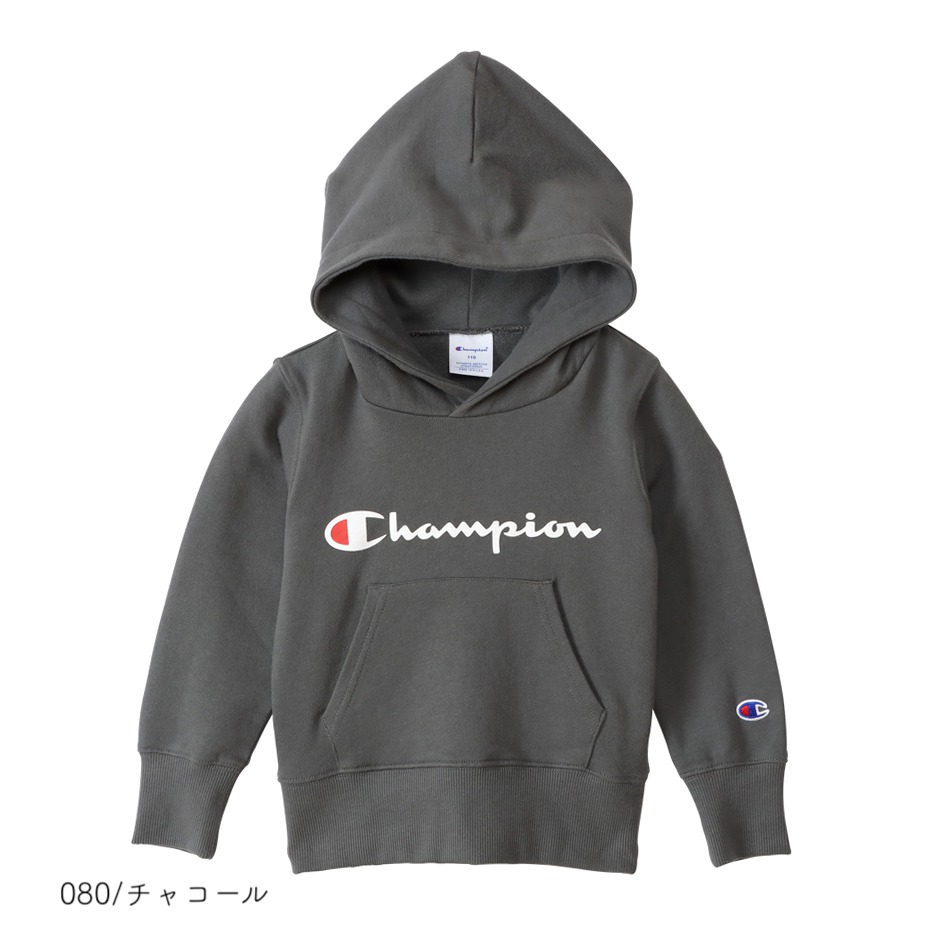 パーカー キッズ チャンピオン キッズ フーデッドスウェットシャツ 長袖 ベーシック 子供服 Champion Kids HOODED SWEATSHIRT 男の子 女の子 子供 100-160cm｜betterdays777｜02