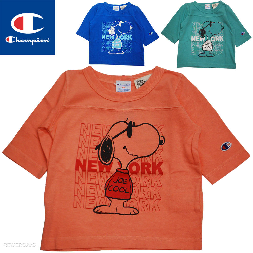 Champion（チャンピオン） Tシャツ キッズ Champion 3/4 sleeve Kids