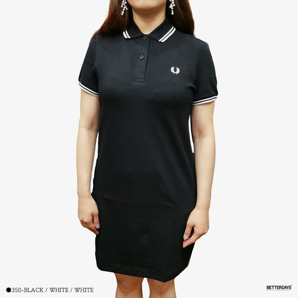 ✨美品✨FRED PERRY フレッドペリー　ポロワンピース　ネイビー FRED PERRY（フレッドペリー） ポロシャツ レディース ワンピース TWIN