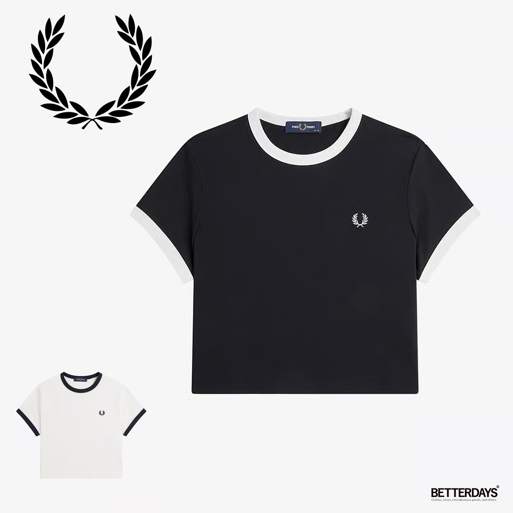FRED PERRY（フレッドペリー） Tシャツ レディース 半袖 リンガーT