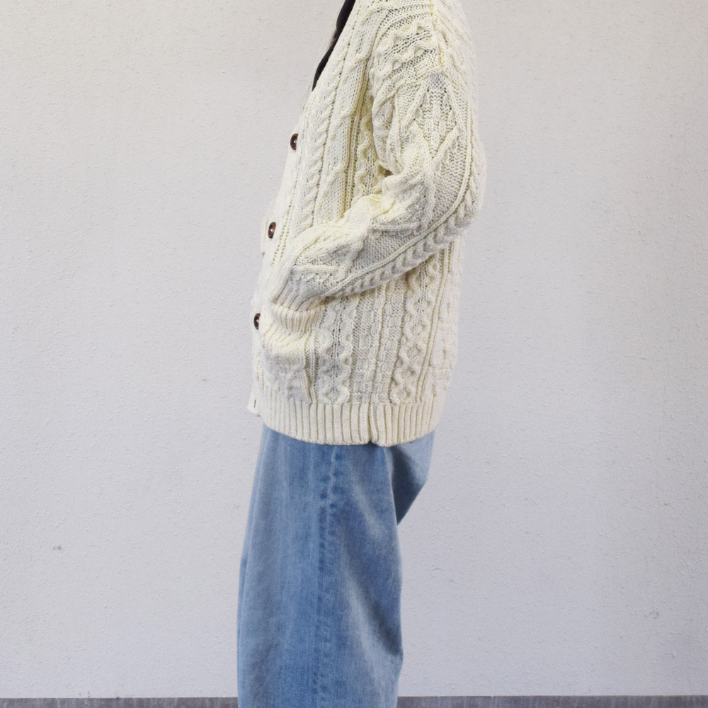 Oldderby Knitwear カーディガン アランニット リブ ニット トップス