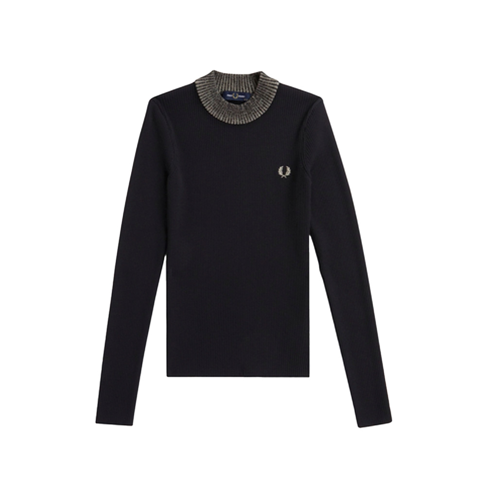 フレッドペリー  レディース  リブ ニット トップス 長袖  SPACE DYE RIBBED JUMPER K8102 【国内正規品】FRED PERRY FRED PERRY フレッドペリー レディース リブ ニット トップス