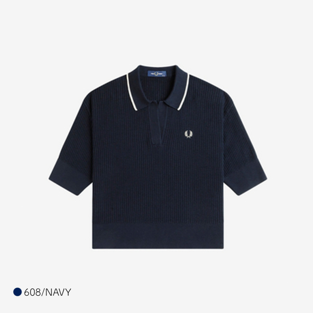 FRED PERRY（フレッドペリー） ニット シャツ レディース 半袖 FRED